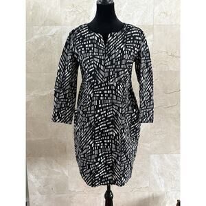 Bitte Kai Rand Dress – 38 Black & White Graphic, Scandi Modern Minimalist Office